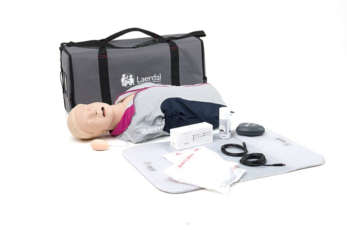 Laerdal Resusci Anne QCPR con cabezal de vía aérea, torso y bolsa - 10317
