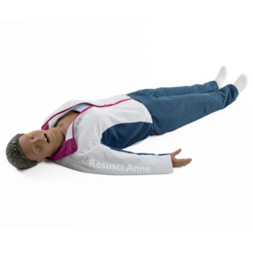 Laerdal Resusci Anne QCPR AED Full Body con Airway Head en trolley (oscuro) 