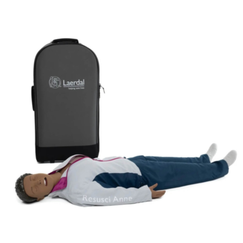 Laerdal Resusci Anne QCPR AED Full Body con Airway Head en trolley (oscuro)  - 13701
