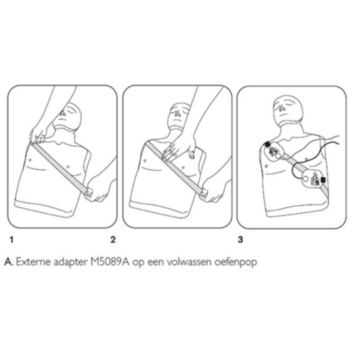 Philips Heartstart External adaptador entrenamiento (5 tiras metal) - 136