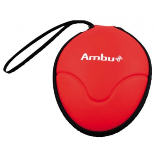 Ambu Rescue máscara de respiración con entrada de O2, estuche blando - 1327