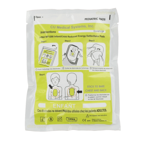 CU Medical i-PAD NF-1200 electrodos pediátricos - 8948