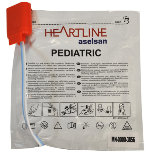 Electrodos pediátricos ASELSAN Heartline AED 