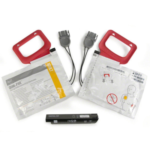 Physio-Control CHARGE-PAK Quickpak Batería de carga y dos juegos de electrodos adultos - 3975