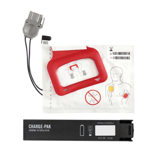 Physio-Control CHARGE-PAK Quickpak Batería de carga y juego de electrodos adultos - 11299
