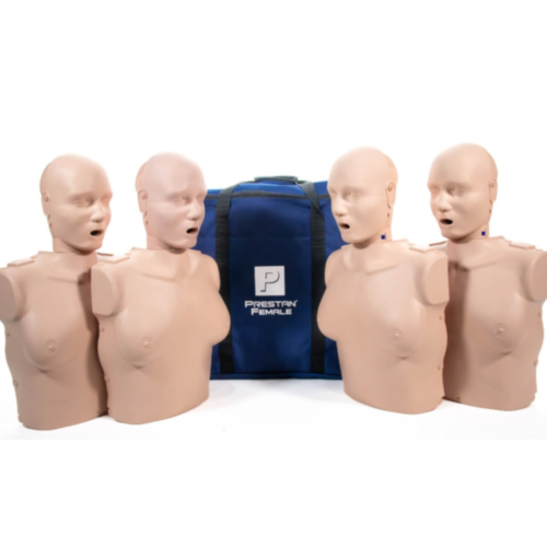 Paquete de 4 maniquíes femeninos de RCP Prestan Professional (color claro) 