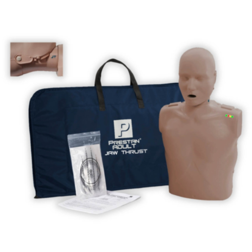 Maniquí Prestan Adulto subluxación mandibular CPR (Piel Oscura) 