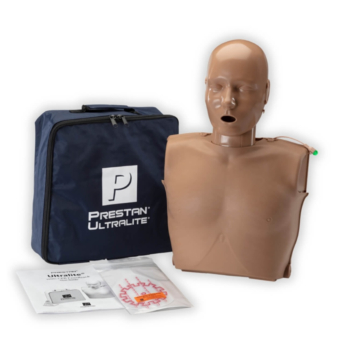 Maniquí de RCP Prestan Ultralite con retroalimentación – Piel oscura 