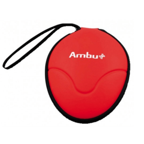 Ambu Rescue máscara de respiración con entrada de O2, estuche blando - 9030