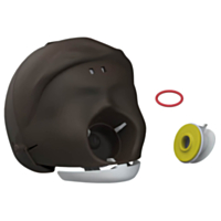 Laerdal Little Anne Cabeza completa con mandíbula (piel oscura) 
