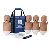 Kit de 4 maniquíes de RCP para bebés Prestan Ultralite (color oscuro) 